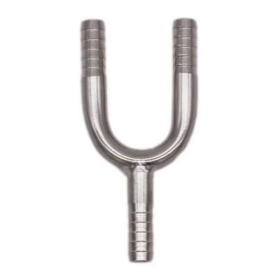 Stainless Barb Wye 1/4"  3/8" Hose Barb Fitting Homebrew Beer Hardware