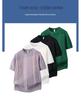 2026 Men's Slim Fit Vertical Stripe Ice Silk Round Neck T-Shirt