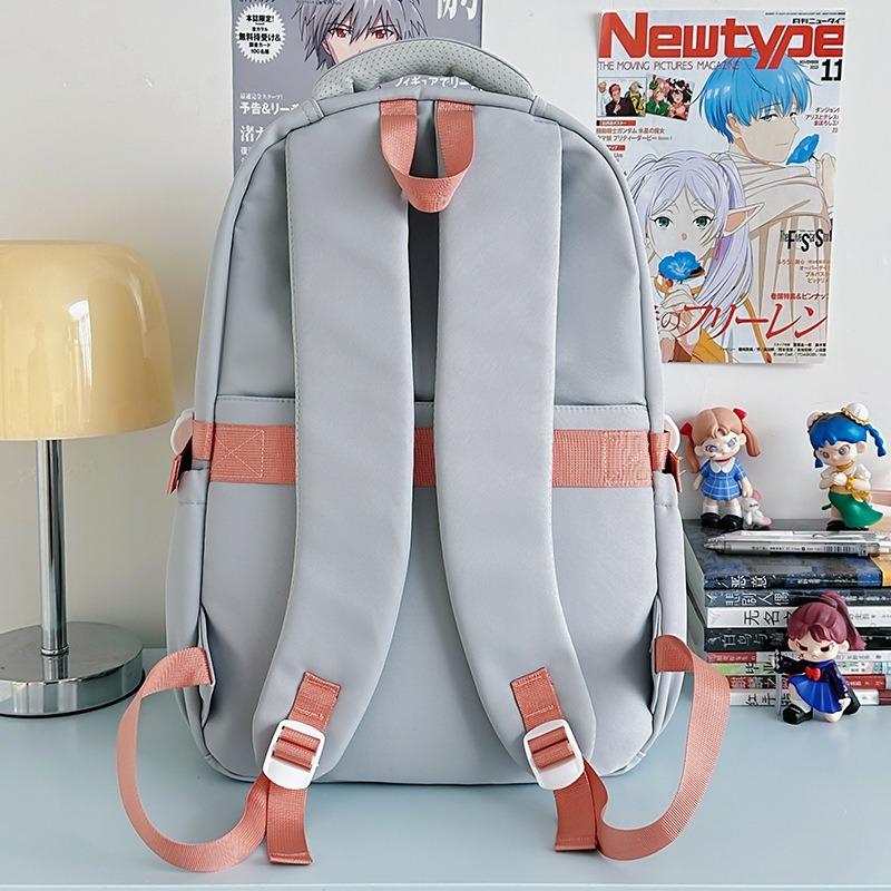 New high-value, fresh and sweet candy-colored backpack, lightweight and large-capacity backpack for junior high school students