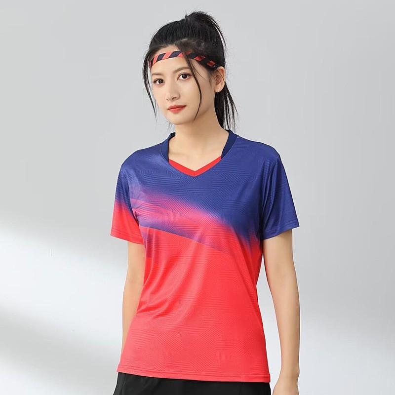 Quick-Dry Badminton Shirt Men Women Kids Sport T-Shirt Training Competition Uniform