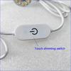 1.5m Line Length Lamp Plate DC 5V USB LED Lights 3 Colors 3W 5W Touch Switch Dimmable Bedroom Reading Night Light Accessories