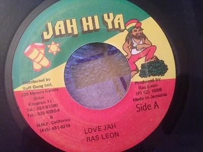 7inch Record RAS LEON  YAMI BOLO  Love Jah  Jah Mysic NONE Jah Hi Ya Recor 1998 Jamaica Reggae Ska  Dub Used