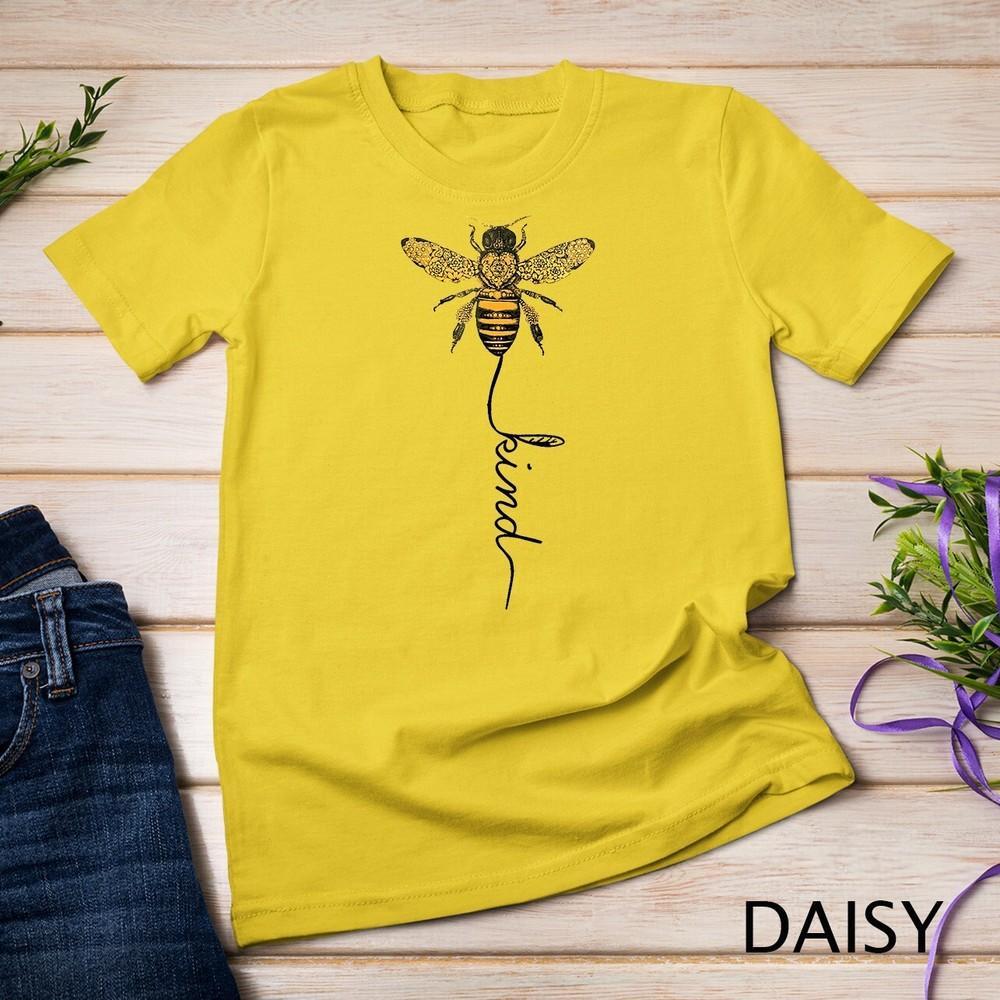 

Cool Bee Kind Be Kind T Shirt Gift for Women Men Unisex T-shirt L