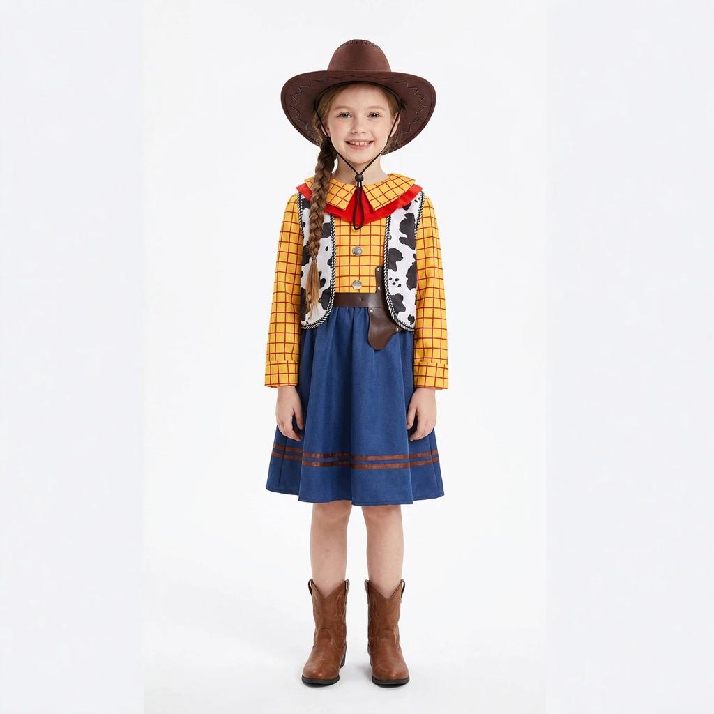 Children's Day new toy story cosplay girls Woody dress party dress up performance clothes