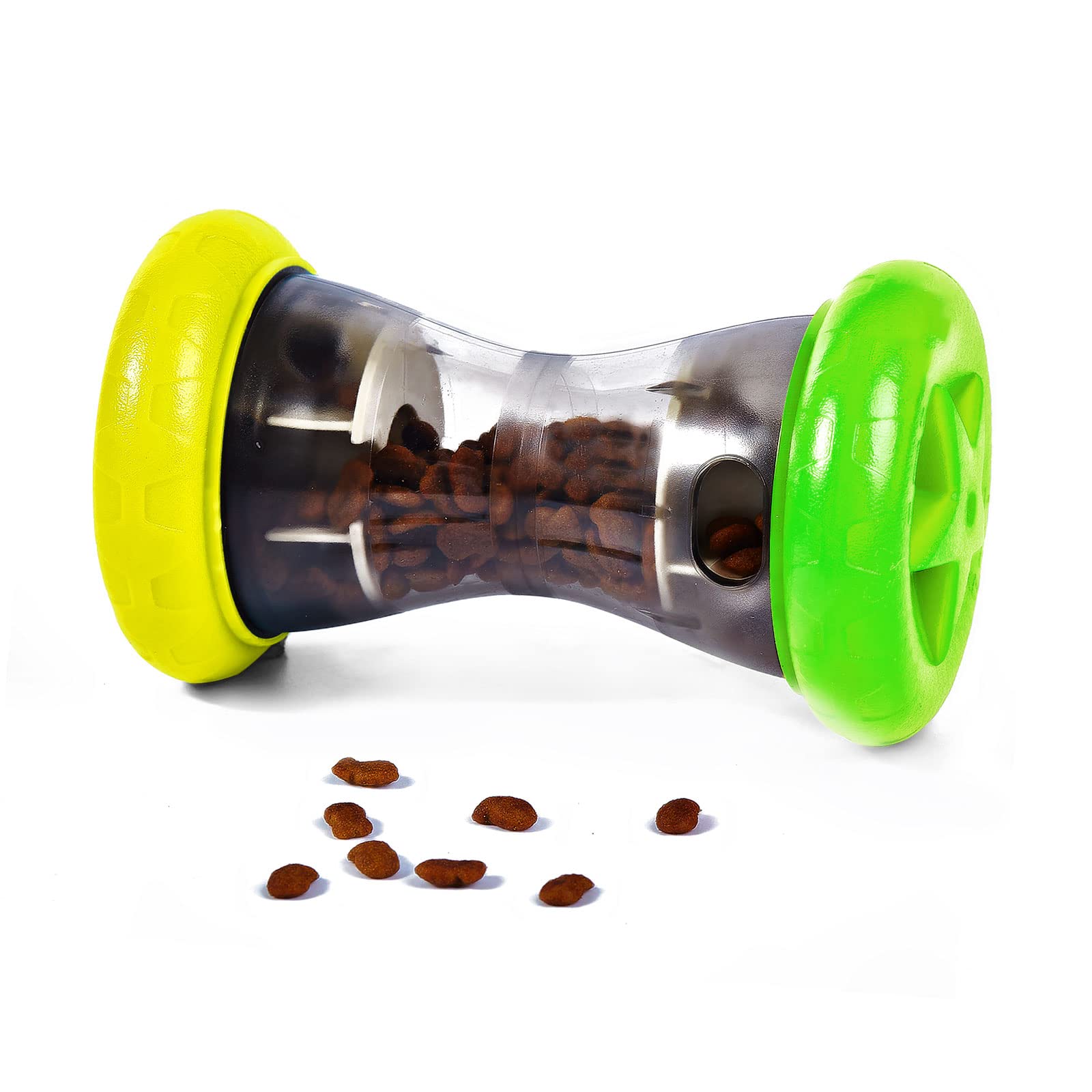 

AUSCAT Игрушка для собак Игрушка для кошек Развивающая игрушка для питомцев Мяч для лакомств Игрушка для еды Предотвращает быстрое поедание Миска для еды Прочная Для маленьких и средних собак и кошек (Желтый зеленый)