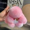 Cute Plush Bunny Keychains Fluffy Rabbit Pendant For Purse/Backpack Cute Gift For Kids  Girls