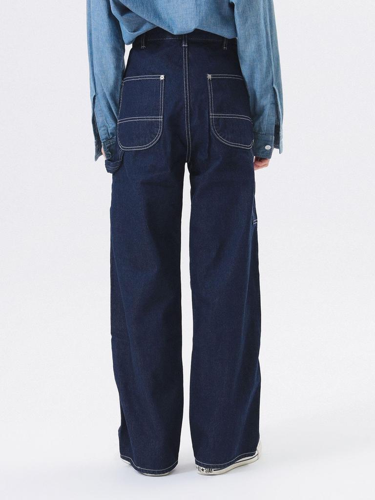 Beams Boy Damen 12oz Denim Malerhose, Indigo, Größe 0, 13240936578