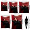 Edgy Fashion Style Black Theme Blanket Suitable For All Seasons For Outdoor Travel Home Decor Valentine'S Day Gift