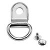 Multipurpose D Rings Eyelet Rivet Clasps Rustproof Metal Carabiner Easy Disassemble D Rings Mountaineering Buckle