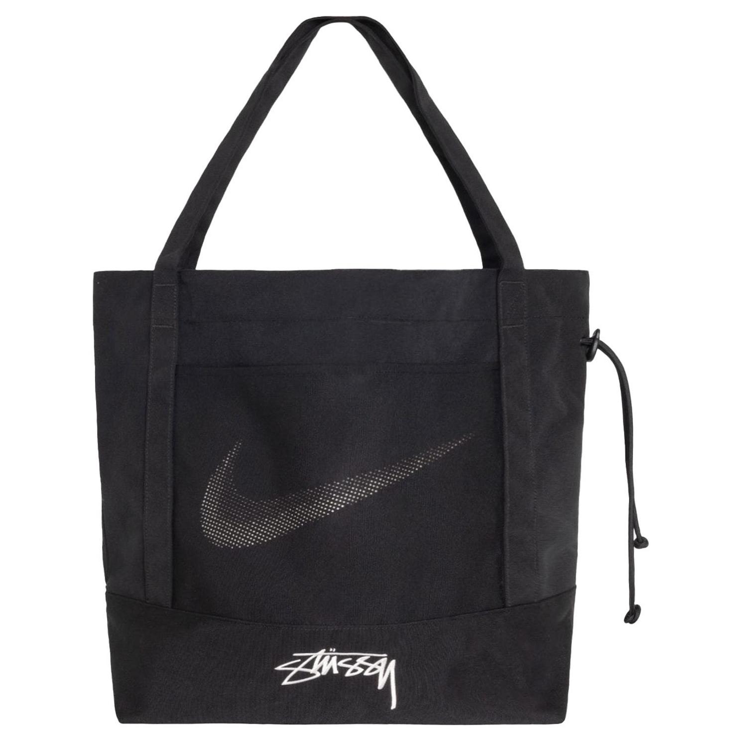 

Nike X Stussy Cotton Regular Tote Bag Handbag Unisex Black Casual FZ9994-010 чёрный