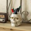 Concrete Flowerpot Mold Skull Shape Pen Holder Mold Cement Container Silicone Mold Succulent Planter Concrete Vase Mold