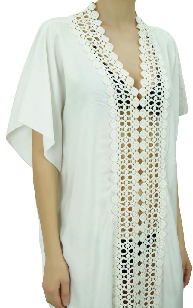 Bimba Women's Bikini Swimwear Cover-Up Summer Beach Tunic Dress Kaftan