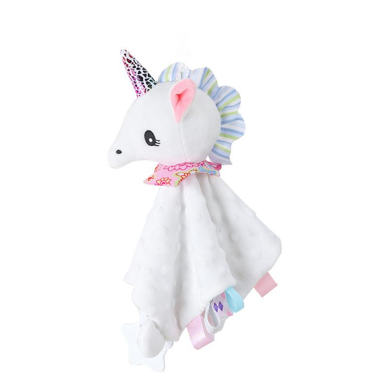 Newborn Baby Plush Car Crib Stroller Pendant Doll Comfort Blanket Educational Toy Snuggle Lovey Security Comfort Blanket