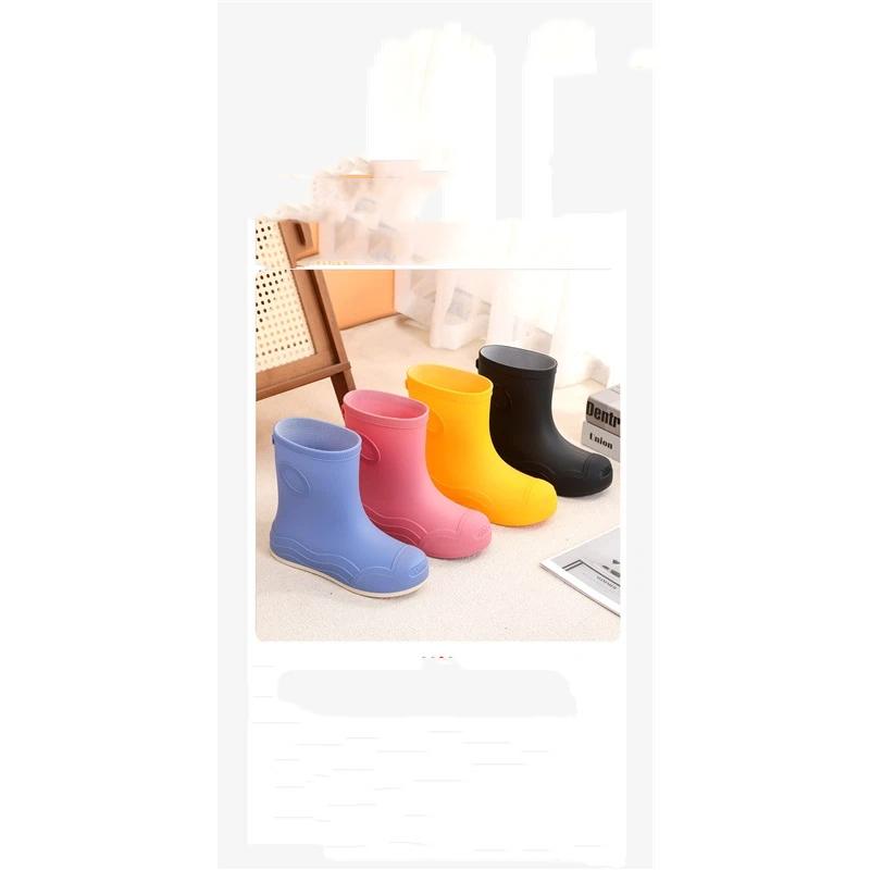 Women's Fashionable And Casual Anti Slip Waterproof Midsole Rain Shoes Rubber Shoes