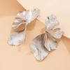 Salircon Exaggerated Metal Plant Tree Leaf Earrings for Women New Gold Color Petal Pendant Earrings  Party Ear Accessories
