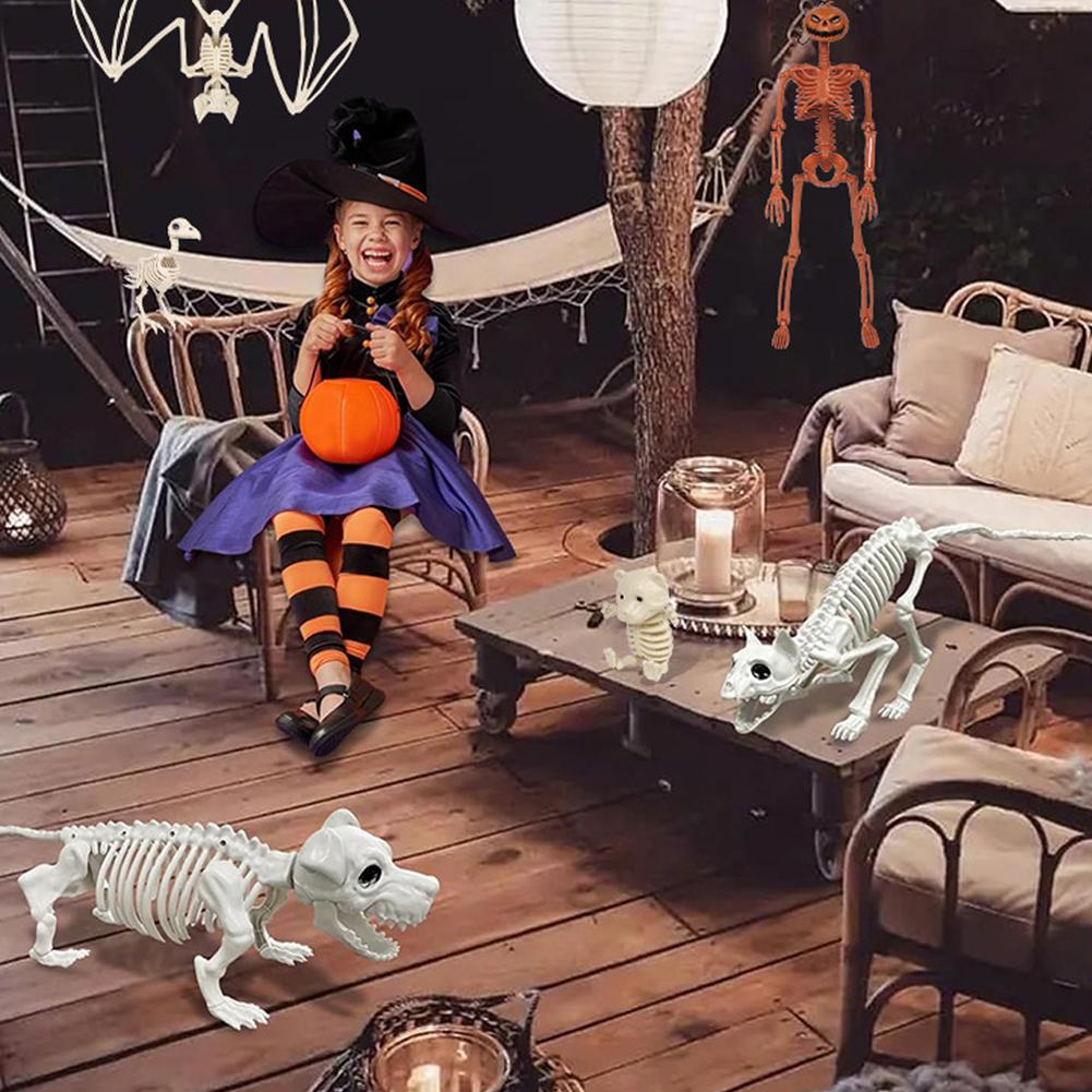 Halloween Decoration Skeleton Decorations Simulated House Haunted Skeleton Scorpions Ornaments I5C2