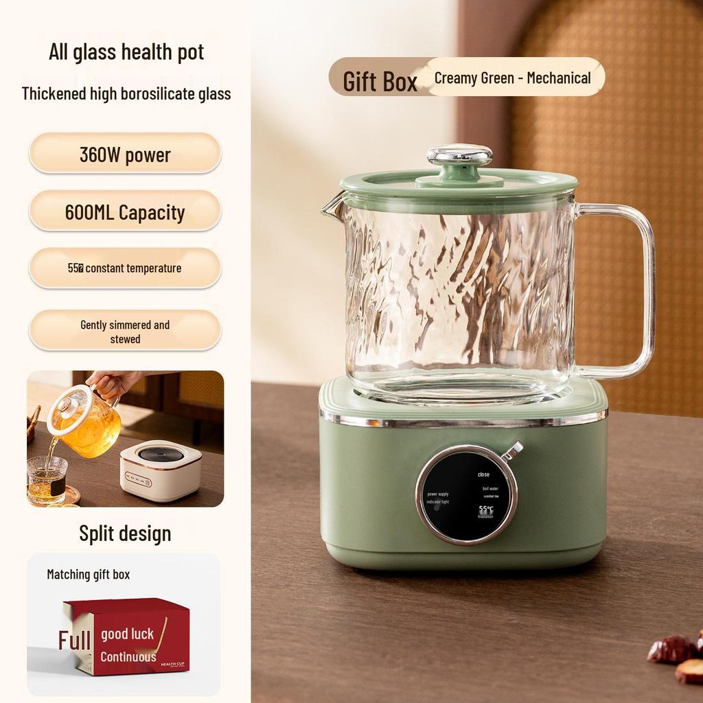 All-Glass Electric Tea Maker: Multifunctional Kettle for Home & Office