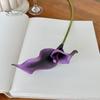 EVA Material Flowers Artificial Calla Lily Flowers, Flexible Branches Realistic Faux Flower, Retro Home Decor Soft Touch Fake Lilies for Wedding