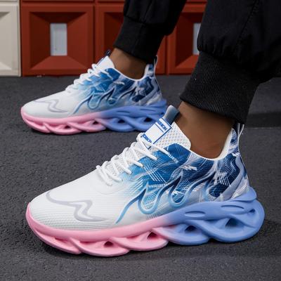 Versatilità per tutte le stagioni, eleganti scarpe da corsa leggere in EVA - Colori sfumati, tessuto traspirante, sneakers basse per tutte le stagioni, chiusura con lacci