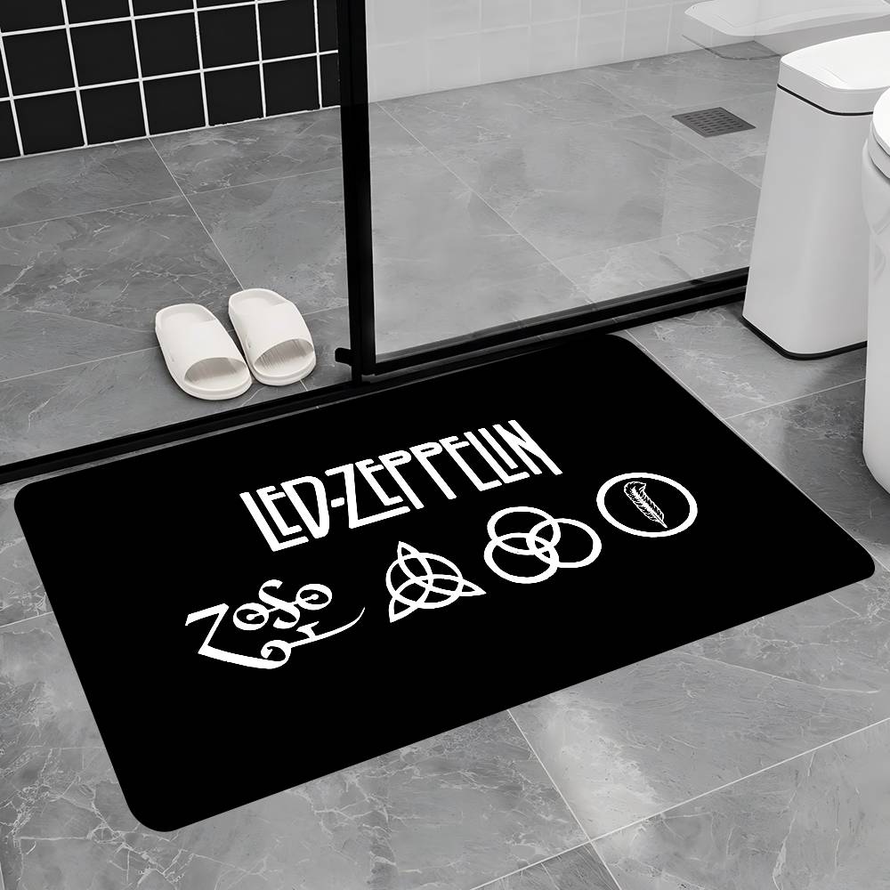 Tapis d'entrée Classique Groupe L-Led Z-Zeppelin Chambre d'enfant Décoration Chambre à coucher Balcon Tapis d'entrée Antidérapant Tapis d'entrée Salon Tapis de zone 40x60 cm