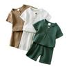Boys' Summer 2025 Handsome Short-Sleeve Sportswear Set - Two-Piece