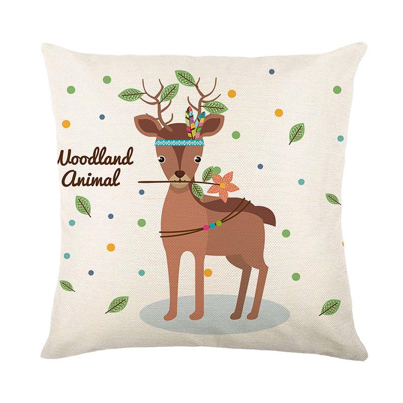 Cute Animal Print Throw Pillow Covers Made Of Polyester Suitable For Home Sofa Cushion Cover Ideal For Living Room Or Bedroom