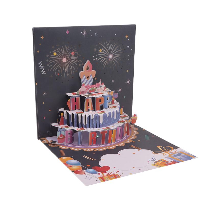 Birthday Cards Lights And Sound Pop Up Happy Birthday Card Fireworks Birthday Greeting Cards 3D Pop Up 3D With Envelope