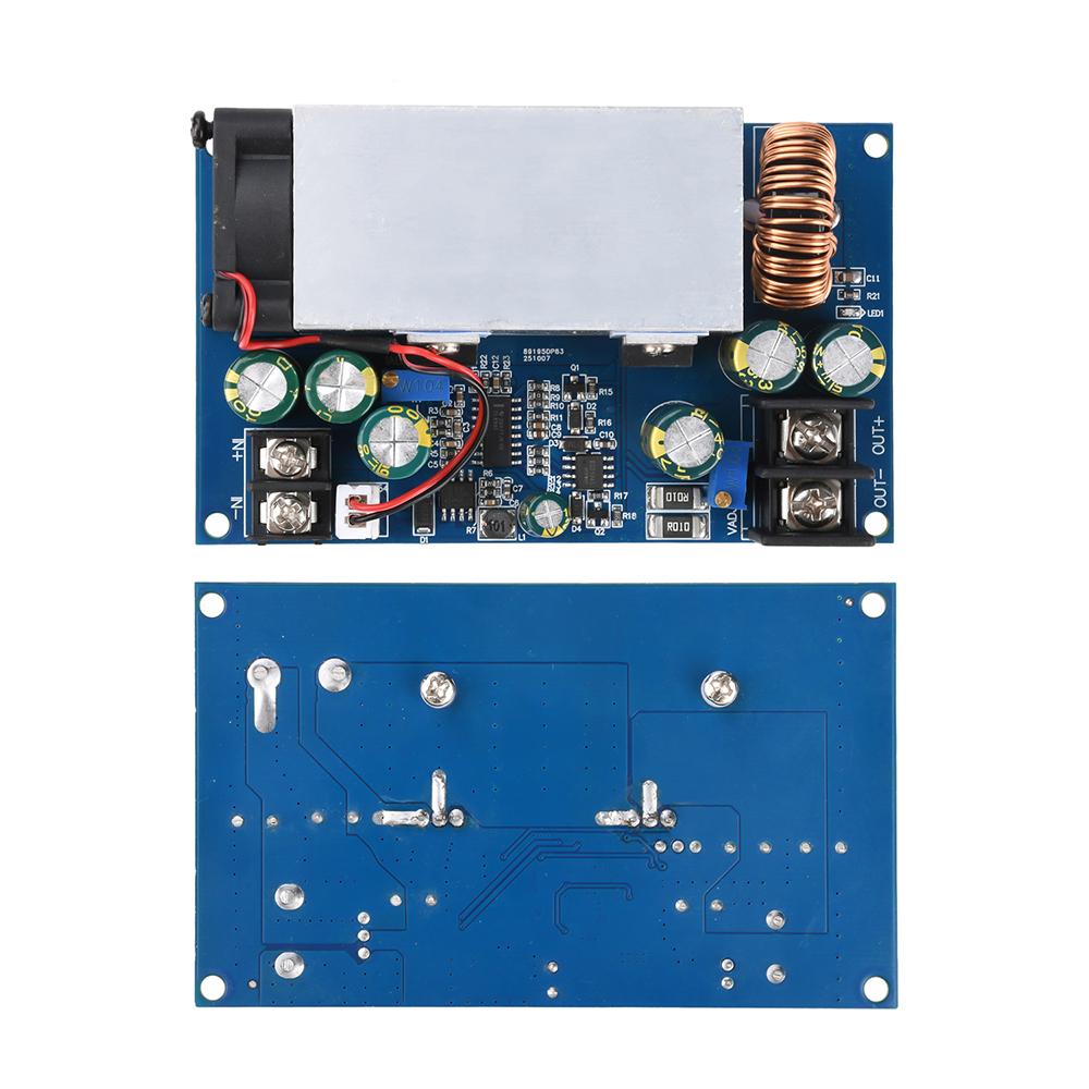 DC-DC High Power 600W Adjustable Step-down Power Supply Module With Fan DC 12-75V To 2.5-60V Buck Converter 25A Constant Current