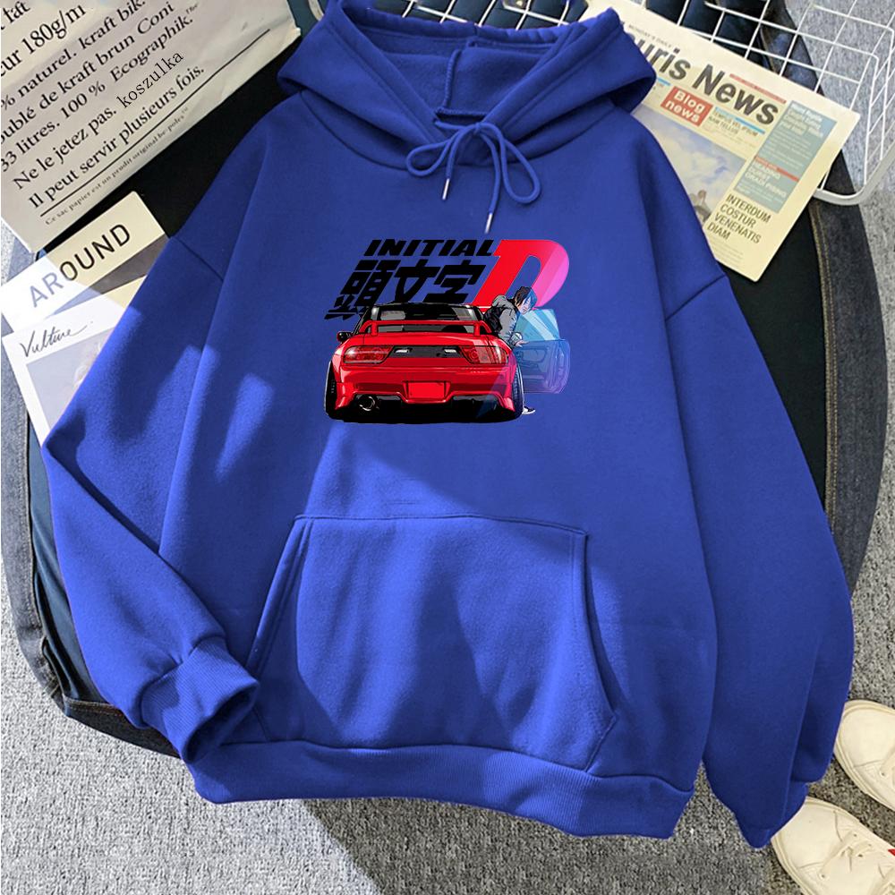 Mikina Kawaii Unisex Harajuku Initial D Mikiny Dámské Teplé Gotické Streetwear Punk Wo Unisex Módní Ležérní Ropa Mujer Oblečení