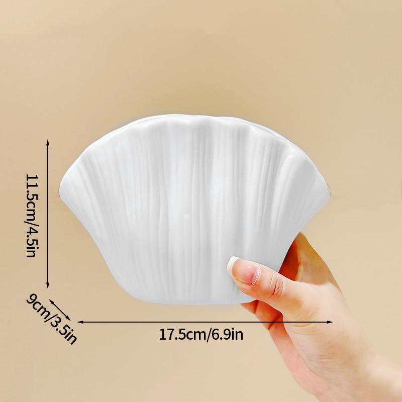 Shell Plastic Vase Home Decor Folding Hydroponic Flower Arrangement Vase Imitation Ceramic Landscape Art Flower Pot Decoration