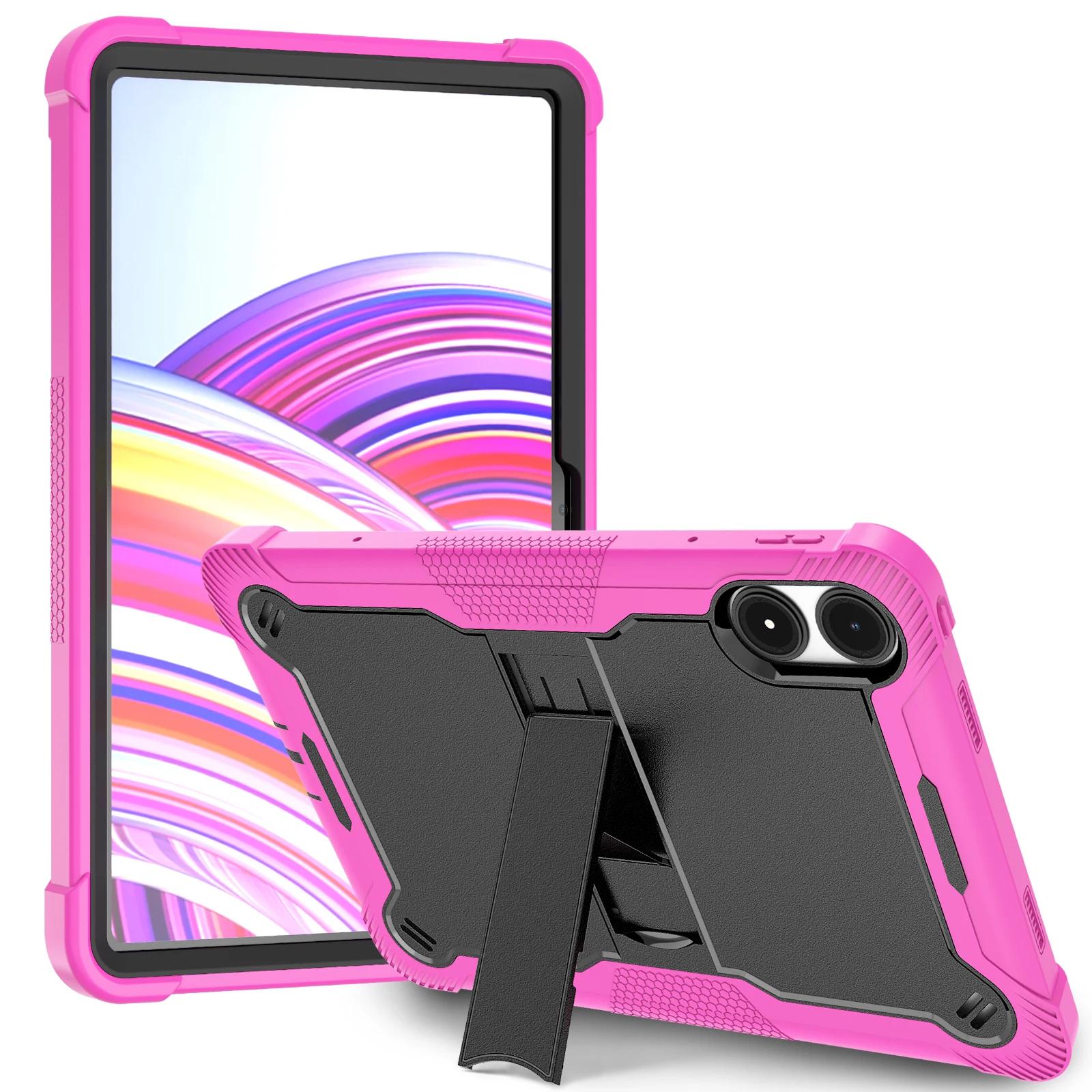 

For Xiaomi Redmi Pad 2 Pro 12.1 Inch SE 11 10.61 PC Tablet Stand Cover Kids Shockproof Case for Redmi Pad SE 11 Holder Shell Redmi Pad Pro 12.1 рожевий червоний колір