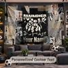 Wall Hanging Tapestry Custom NameRammstein Pattern Personalized Printed Fabric Wall Decor