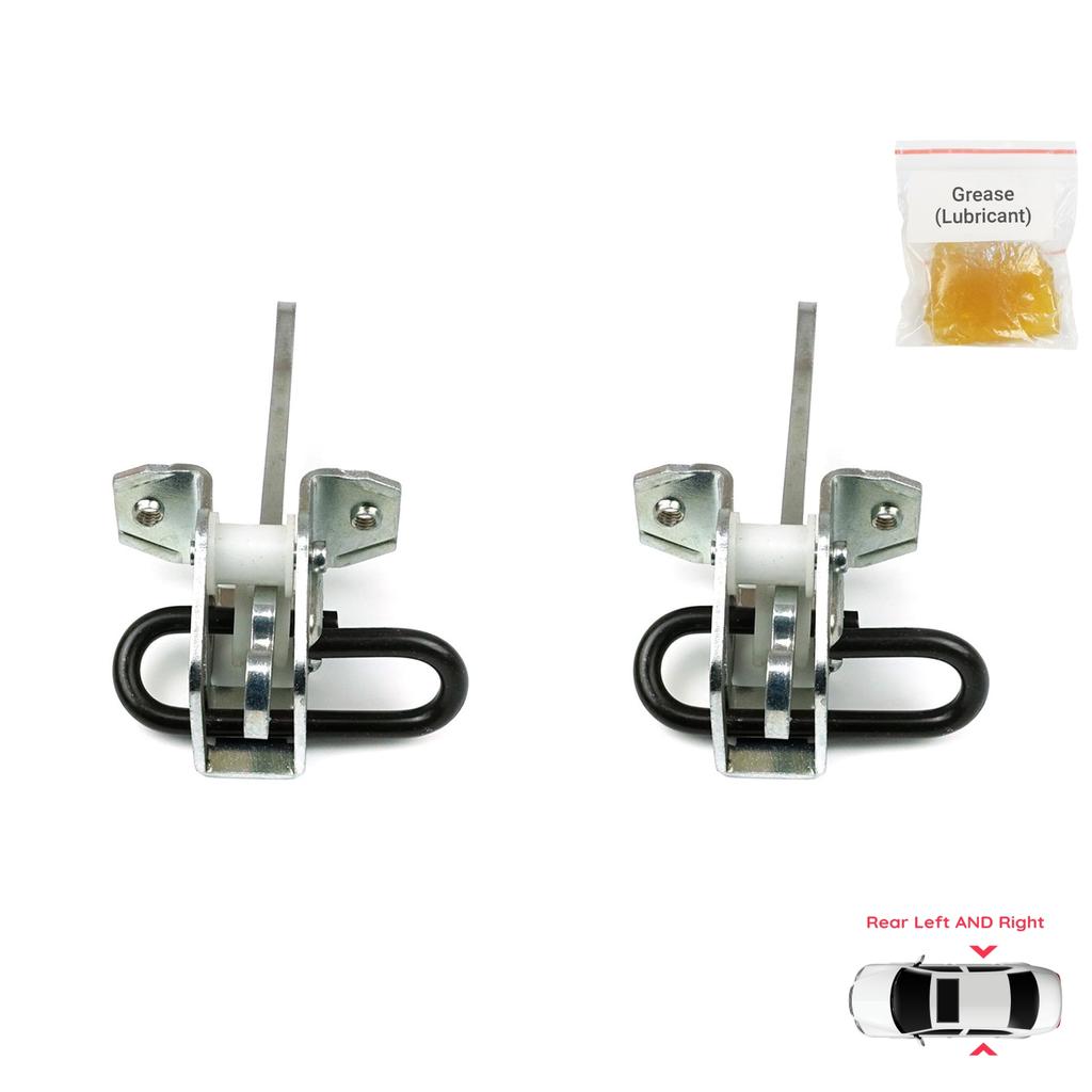 EDP1064-1 2 Pieces Rear Left AND Right Door Catch Hinge Brake Stop Check Strap Limiter Lever Arm for BMW 3 Series E36 1990-1999 51228165009