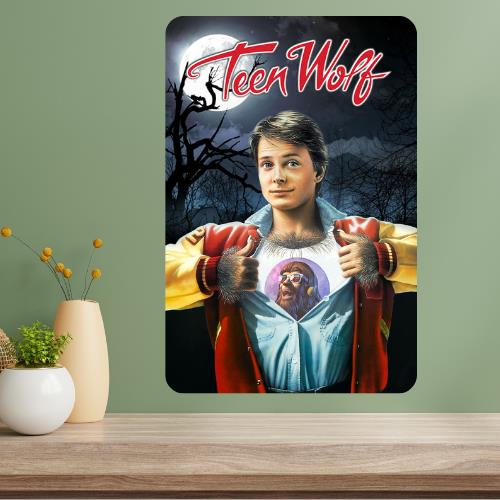 Teen Wolf Classic Movie Metal Poster Sign 20x30cm（7.8x11.8inch）