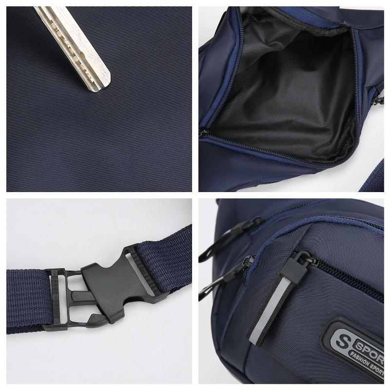 Herren Fitness Hüfttasche mit großem Fassungsvermögen, tragbar, diebstahlsicher, ultradünn, kleine Brusttasche, Sport, Outdoor, Freizeit, Laufen, Bauchtasche