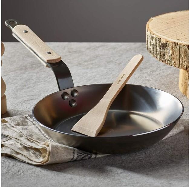 Frying Pan De Buyer B Bois Mineral Element Cast Iron 28 Cm (5710.28)