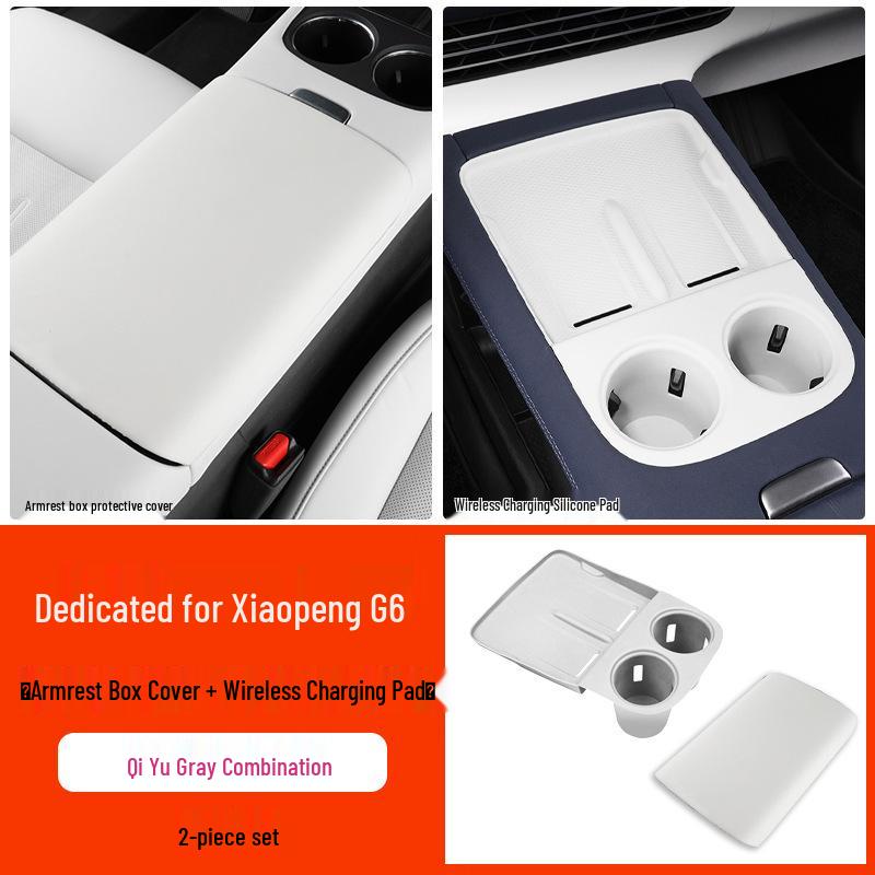 Xiaopeng G6 Armrest Box Leather Cover - Interior Decoration Accessory