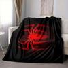 1Pc Spiderman Icon Design Flannel Blanket, Soft And Comfortable, Casual Warm, Camping Travel, Christmas, Halloween Xmas Gift Y1127