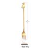 Ruhan Creative Stainless Steel Cat Long Handle Fork