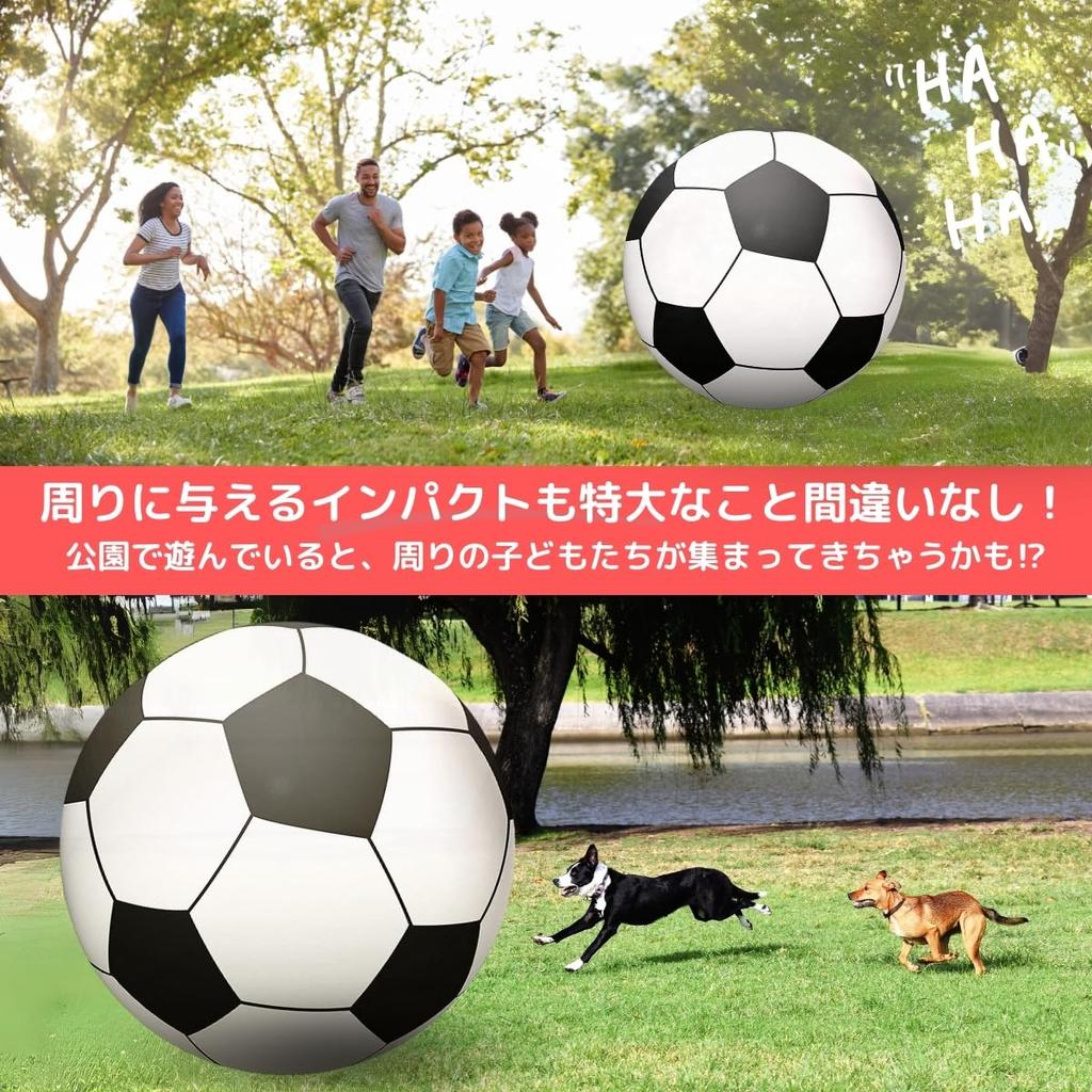 SALUDABLE Giant Soccer Ball, Beach Ball, Large Jumbo Soccer Ball for Water Sports and Water Play (150cm Diameter)