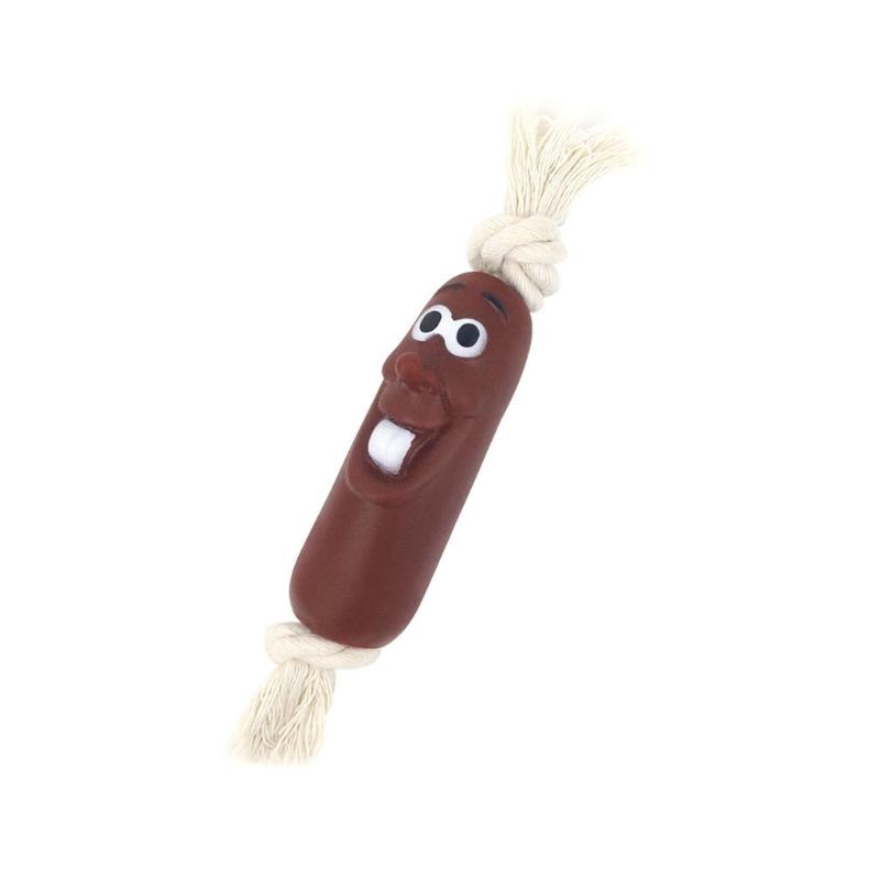 Interactively Plush Dog Toy For Teething Puppies Indoor Use Lovely Shape Stable Fabric Playtimes Entertainment