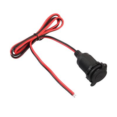 Female Car Cigar Cigarette Lighter Socket 12/24V DC Cigarette Lighter Socket Power Adapter for Automobiles Motorcycles