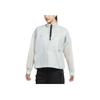 Sportswear Tech Pack Half Zip Stand Collar Mesh Semi Transparent Woven Loose Jacket Women Jacket Limestone CZ9788-019