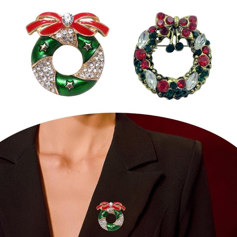Artistic Brooch Collection Christmas Theme Stylish Suit Accessories Casual Brooch Present for Fashion Enthusiasts