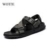 WOTTE Herren Sandalen Outdoor Herrenschuhe EVA Slip On Weiche Plateau Sandalen Sommer Casual Sandalen Schuhe Für Mann Sandale Herren Große Größe 46