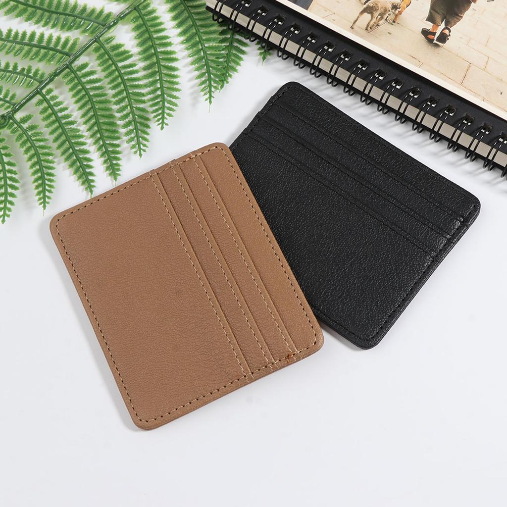 Card Holder Wallet RFID Blocking Business Credit Cards Holders Money for Case PU Leather Purse for Women Men