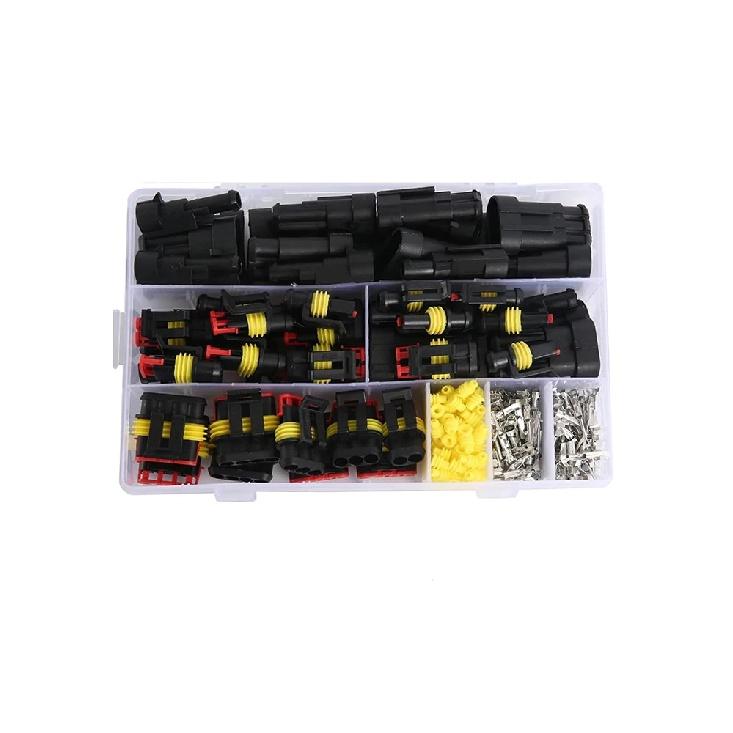 352Pcs Waterproof Electrical Connector Terminals Automotive Electrical Wire Connectors with Ratchet Crimping Tool