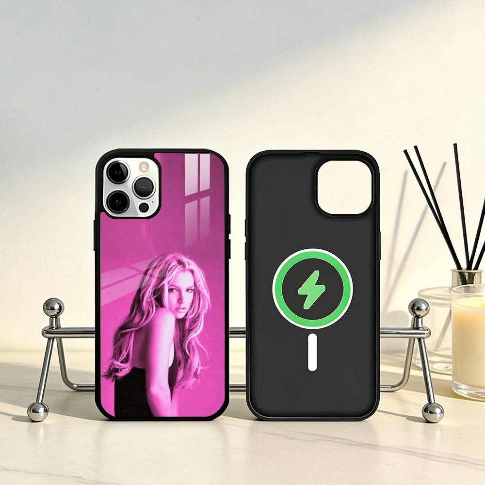 Britney SINGER S-Spears Phone Case For iPhone17,16,15,14,13,12,11 Plus,Pro Max Magnetic For Magsafe Wireless Charging