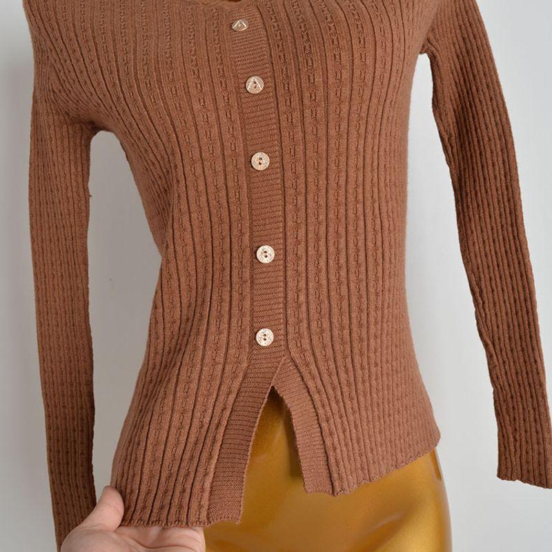 Fall and Winter New Fashion Sexy Halterneck Cross V-neck off-Shoulder Long Sleeves Bottoming Shirt Sweater Women's Long Sleeve Knitwear