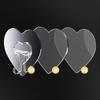 5Pcs Heart Transparent Hooks Strong Self Adhesive Key Storage Hanger Multi-Function Towel Hanging Hook For Kitchen Bathroom Stor